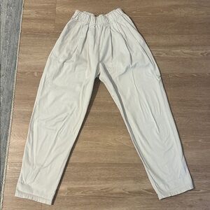 Na Nin Lena Pant - S - French Twill - Egg Shell